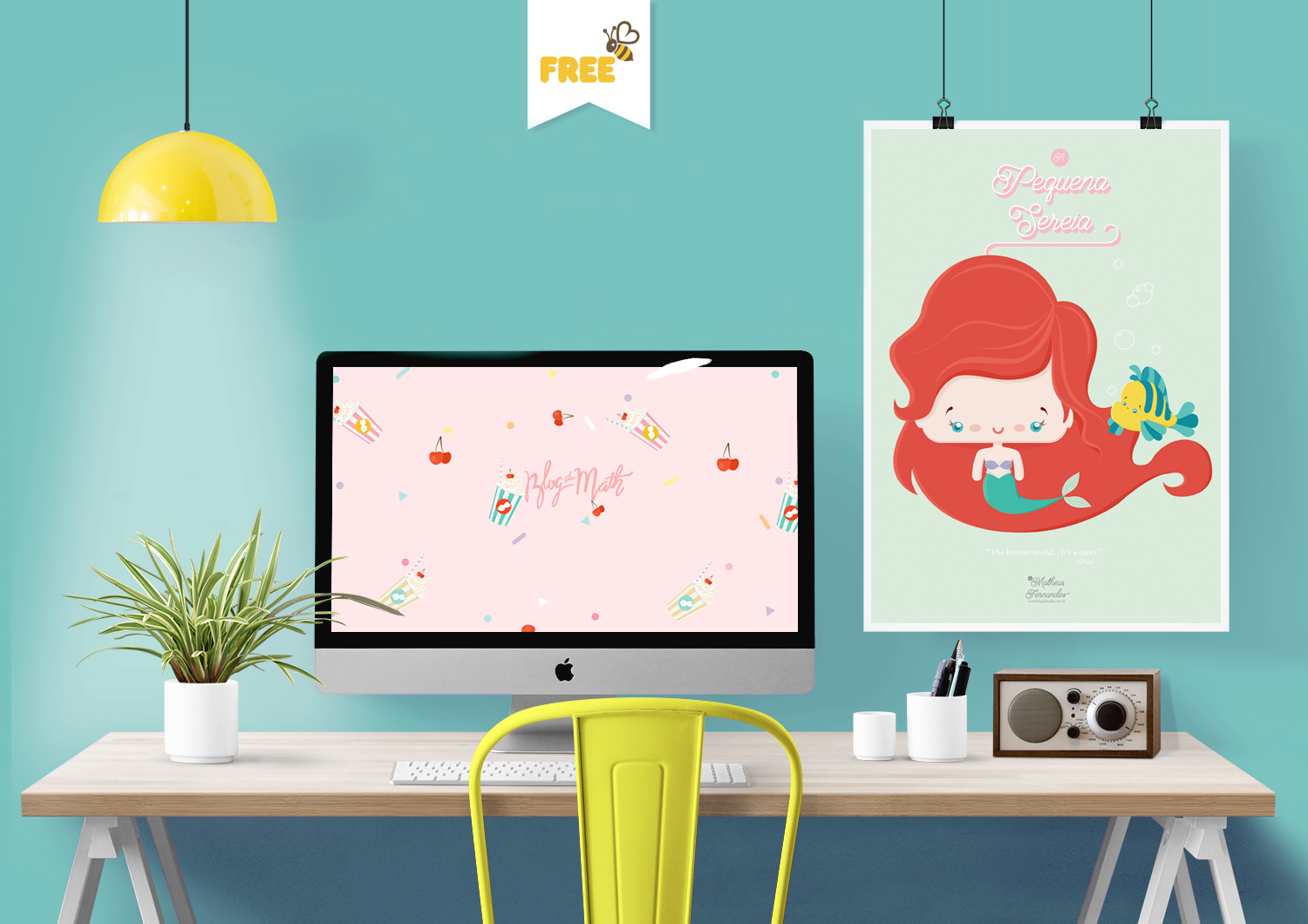 free printable little mermaid poster wallpaper ariel pequena sereia blog brasilia matheus fernandes